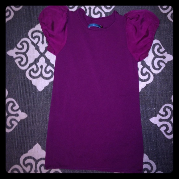Alice and Olivia bubble sleeve top XS.