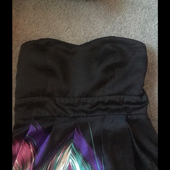 Silk strapless dress - Picture 3 of 4