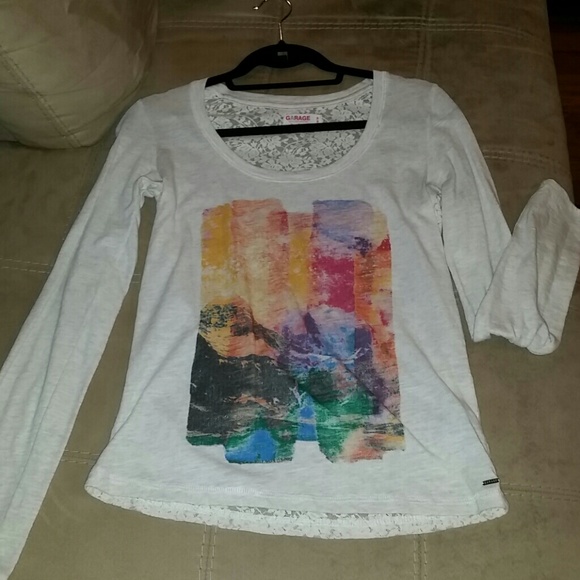 Long sleeve multi colored shirt
