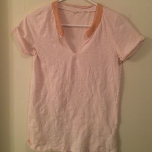 Sheer with beading J Crew t shirt