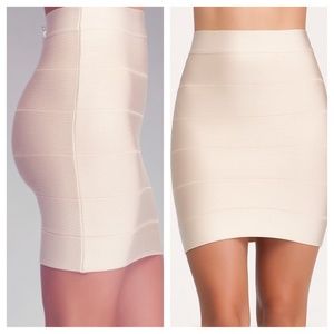 Bebe nude bandage skirt