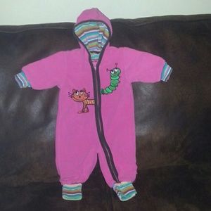 Girls Coverall Fleece Whole Suit 3-6 Months