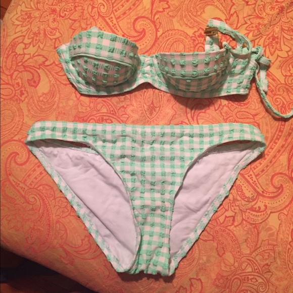 Topshop gingham bikini