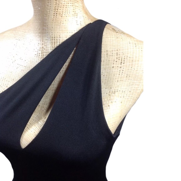 Black Sexy Cutouts High Slit Full Length Dress - Picture 3 of 4