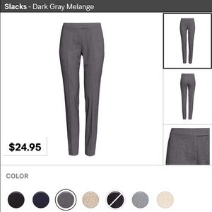 Dark Grey Melange Slacks