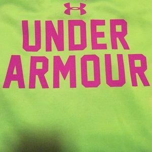 Lime Green and Purple Under Armer Hoodie