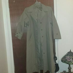 Eddie Bauer full length tan trench