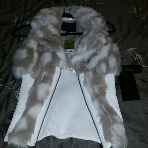 Faux fur vest