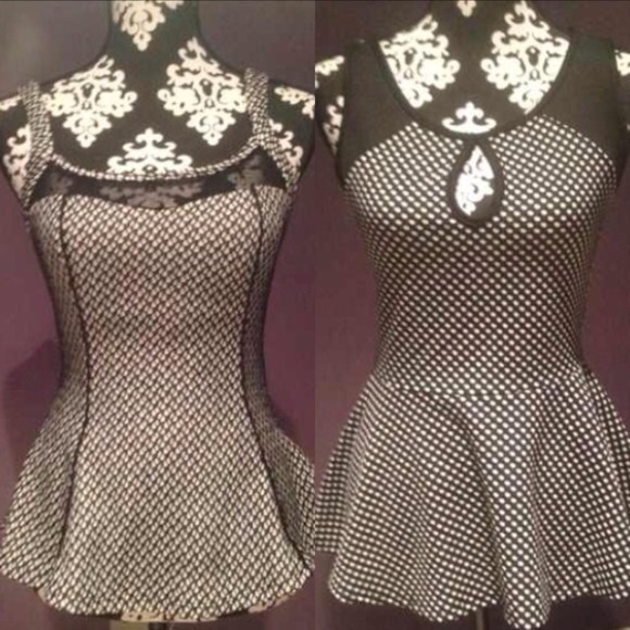Two peplum tops
