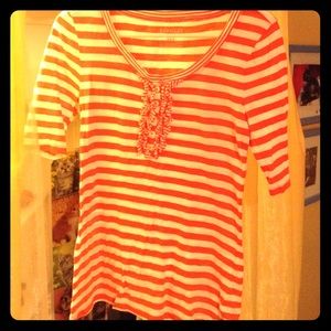 Orange blousey shirt - Old Navy