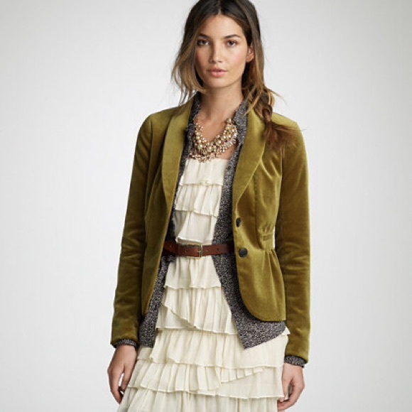 J.Crew Eden velvet Blazer