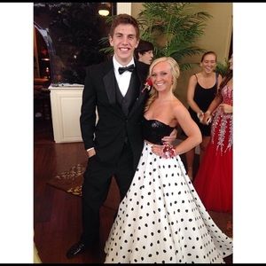Sherri Hill famous polka dot dress size 0