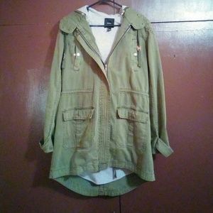 Canvas utility coat.