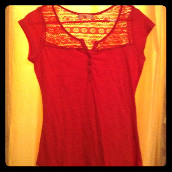 Pinkish orange dressey t shirt