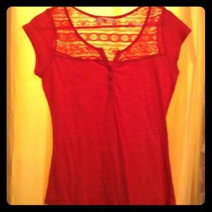 Pinkish orange dressey t shirt