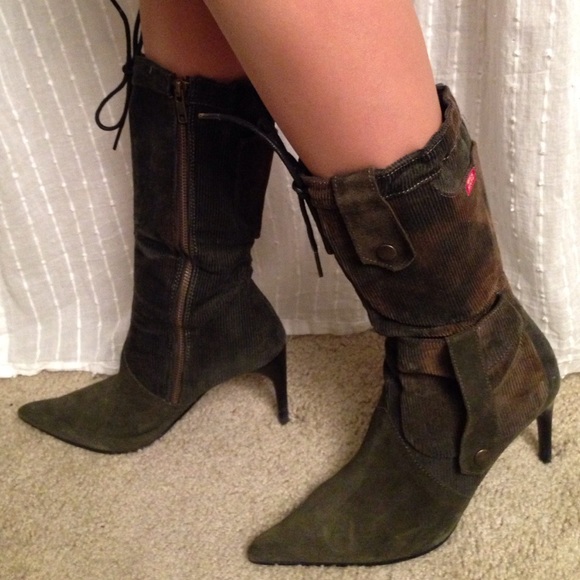 Miss sixty. 38. Corduroy  and suede.