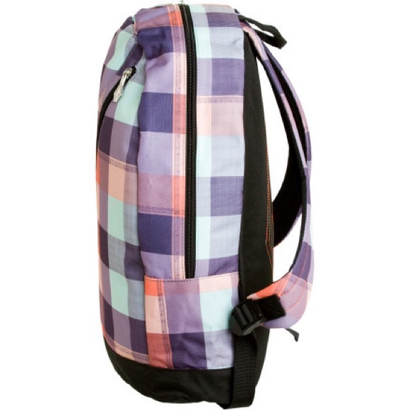 VOLCOM STONE MESSAROUND PURPL PLAID BACKPACK STONE - Picture 2 of 4