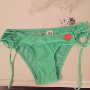 Mint green low rise bikini bottom