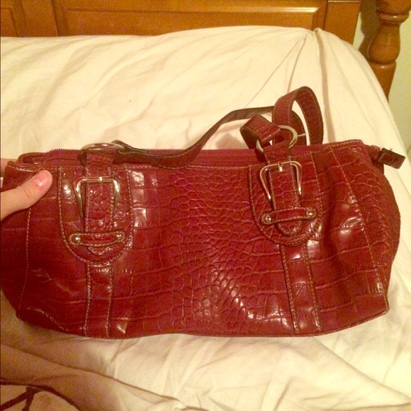 Croft & Borrow oxblood burgundy bag handbag purse