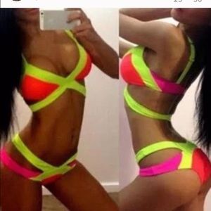 Neon bikini