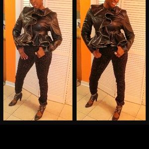Jackets & Coats - Faux leather custom made jacket Jackets & Coats - Faux leather custom made jacket
