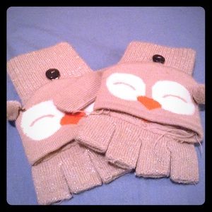 Brand new owl gloves with cut off fingers
