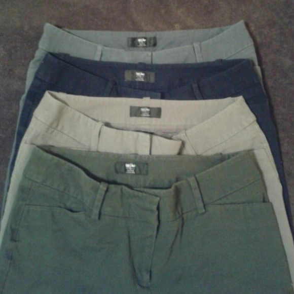 MOSSIMO tapered leg slacks. All 4 for $20!!