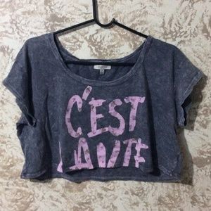 C'est La Vie Crop Top