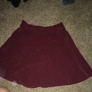 Burgundy skirt