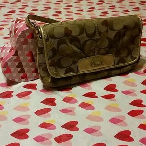 Coach large wristlet