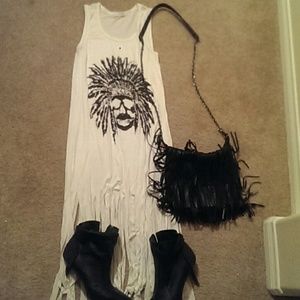 Long fringe dress