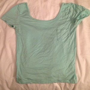 Teal Nollie crop top from PacSun