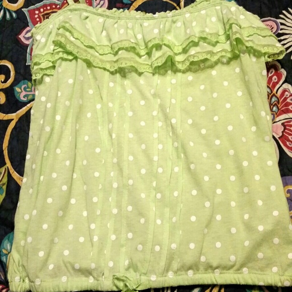 Lime green top