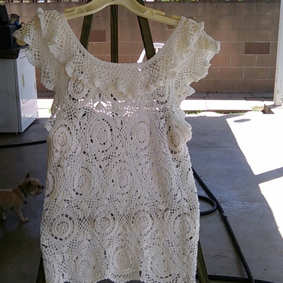 handmade  Tops - Hand crocheted blouse