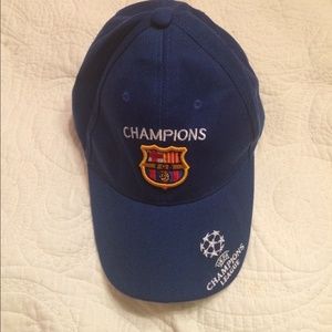 Barcelona hat $15. Barcelona scarf $15