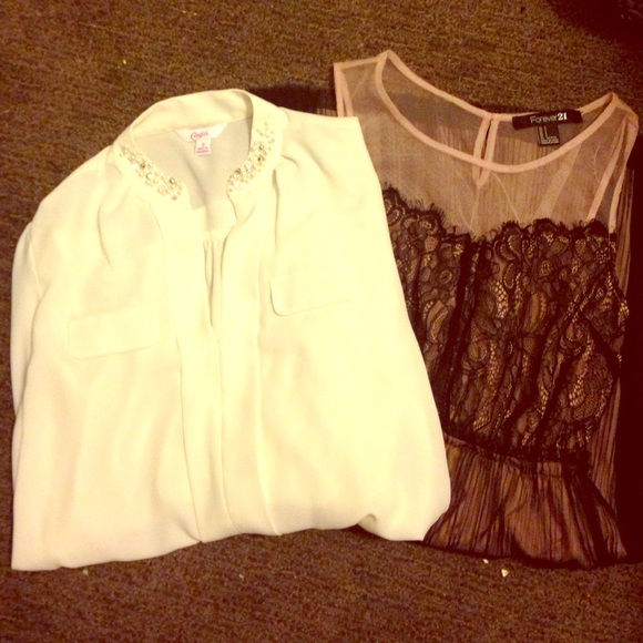 Dress and white shirt