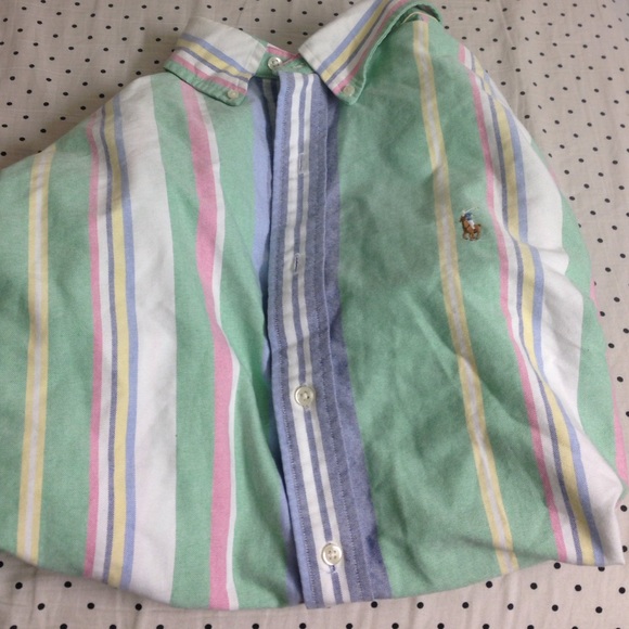 Long sleeve Ralph Lauren shirt.