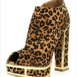 Chunky Cheetah print boots and chai