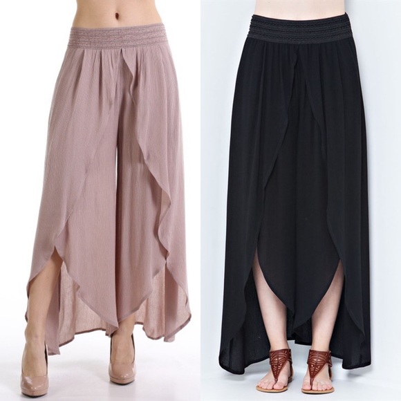 Pants - 💠💠The VALERIA tulip pants - MOCHA/BLACK