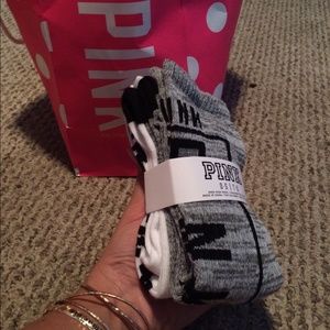 Victoria secrets pink knee high socks