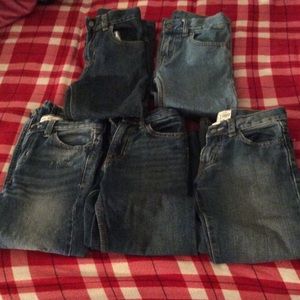 5 pairs of boys jeans size 6