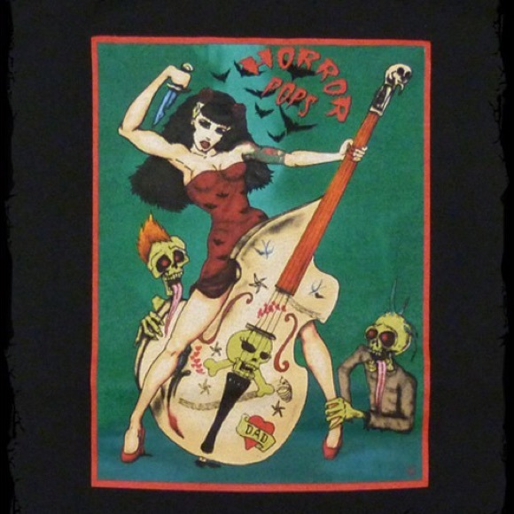 horror pops band tee