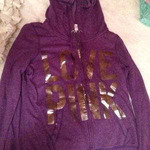 💜Purple Victoria's Secret Sequin Sweatshirt💜