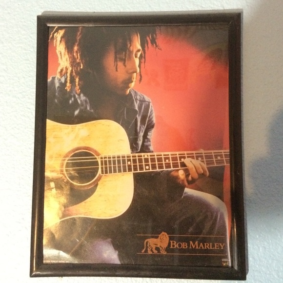 bob marley framed poster