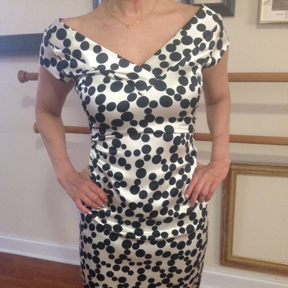 Small silk polka dot dress