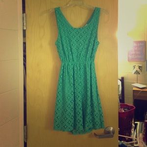 Adorable teal lace dress!