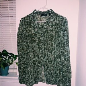 Collared Floral Blouse