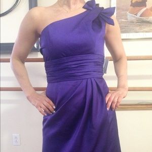 David's Bridal purple dress
