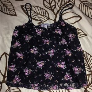spaghetti strap croptop