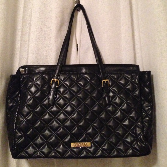 NWOT JOY & IMAN Black Quilt Purse!